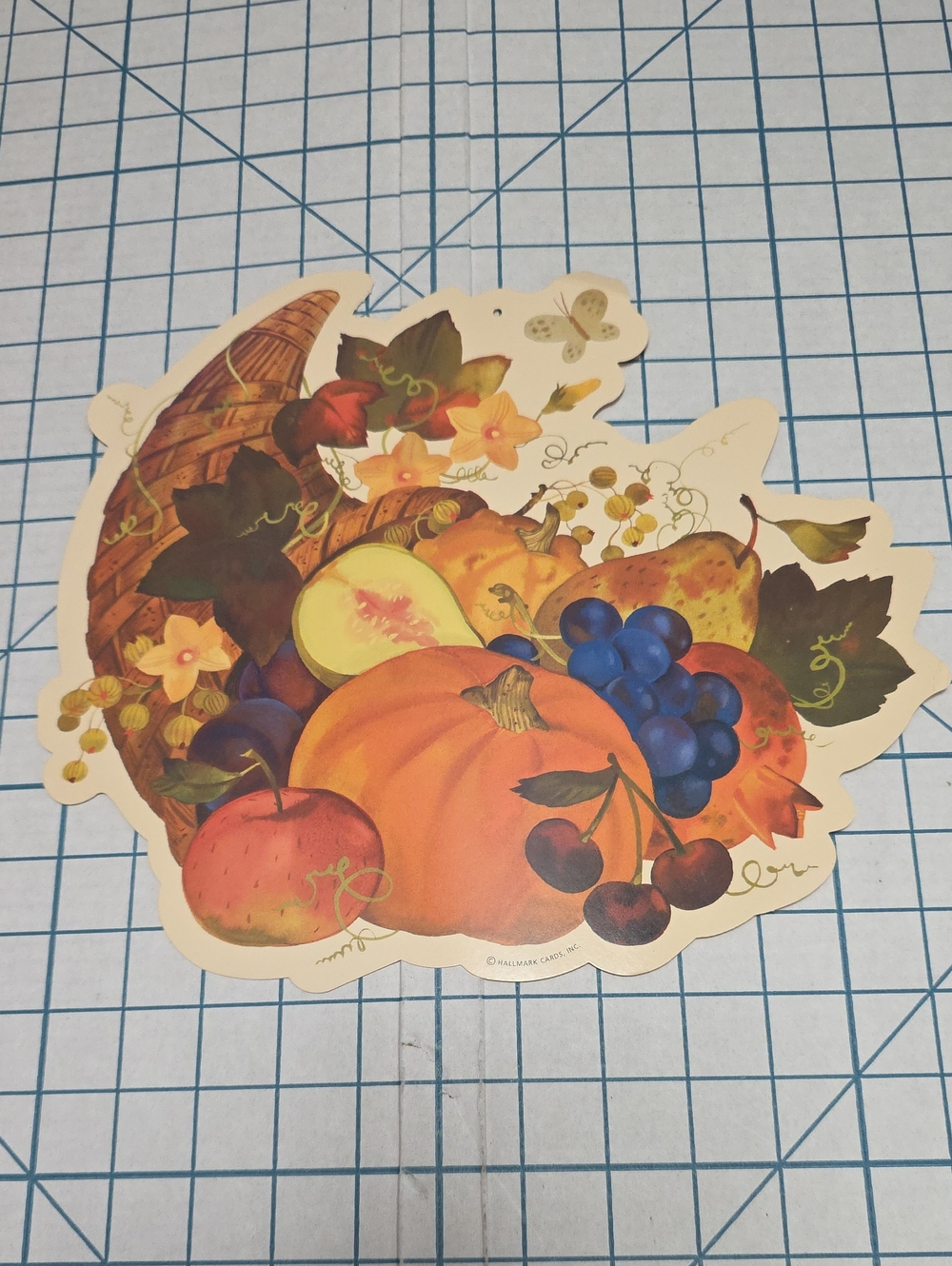 Hallmark Autumn Cornucopia Wall Die Cut - Double Sided 12.3" X 10.75" #1 Of 2